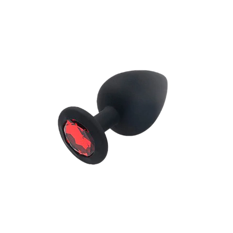 Plug Anal em Silicone com Pedra | Tam P - comprar online