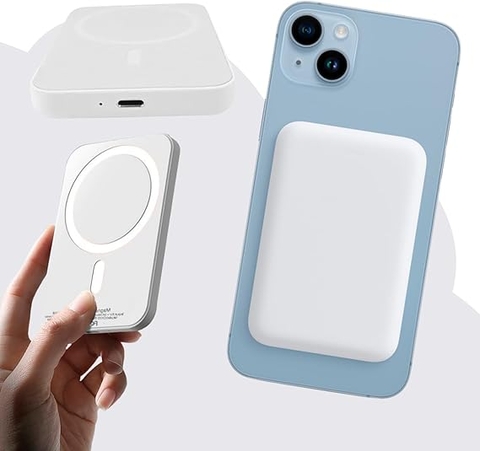 Carregador Portátil Indução iPhone Magsafe Apple Sem fio - comprar online