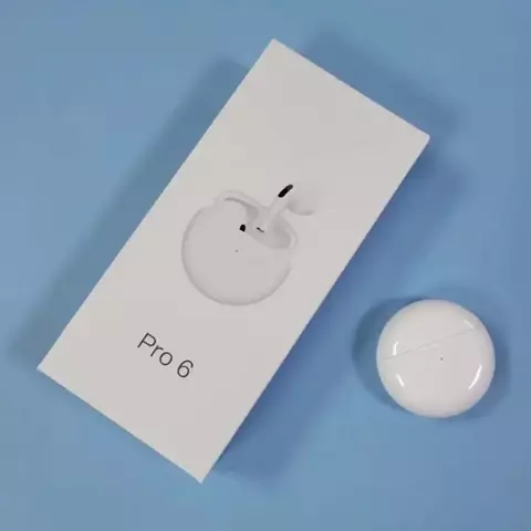 Air Pro 6 TWS Sem Fio Bluetooth 5.0 Microfone