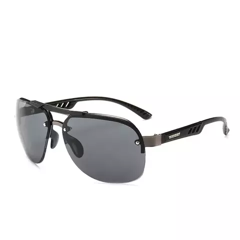 Óculos de Sol Metal Vintage – Estilo Piloto Masculino Clássico, Condução Segura UV400 Premium