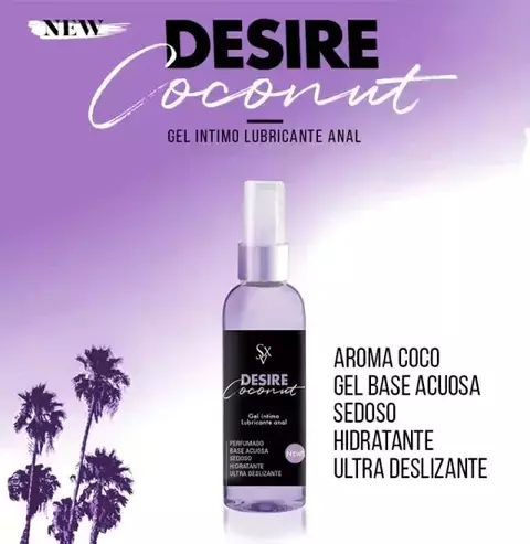Gel Lubricante Anal - Desire Coconut