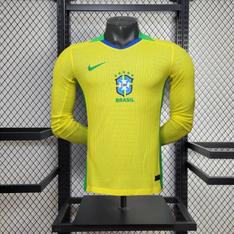 Camisa Brasil Home (1) 'Copa América Feminina' 2025 Nike Jogador Manga Longa
