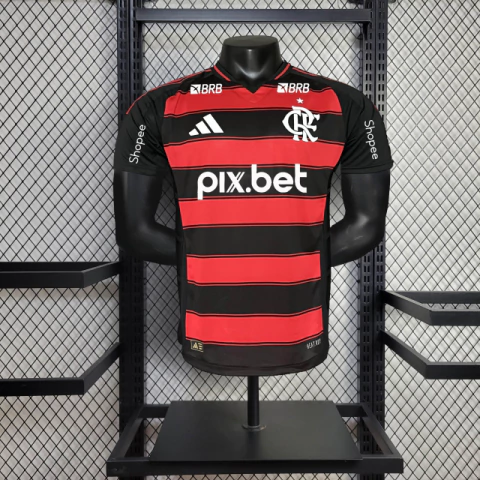 Camisa Flamengo Home (1) 2025/26 Adidas Jogador Masculina com Patrocínios