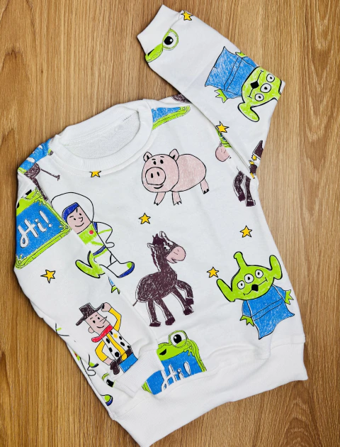 Blusa Mangão Infantil Toy Story | Bermudinhas Kids