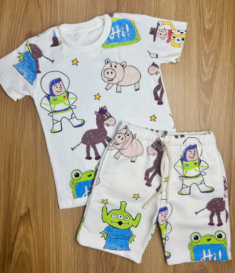 Conjunto Infantil Toy Story | Bermudinhas Kids