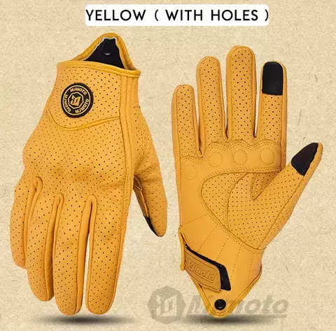 Luva Clássica / Retro em couro para da motocicletas. - comprar online