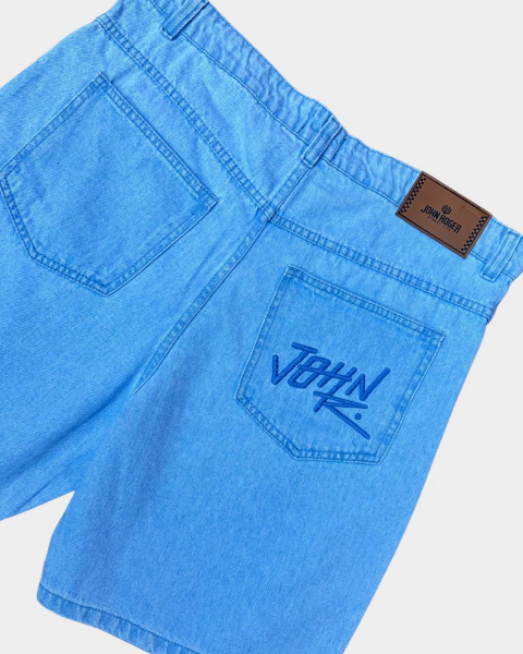 Bermuda John Roger Jeans Coz 5 Pocket Delave Marmorizada