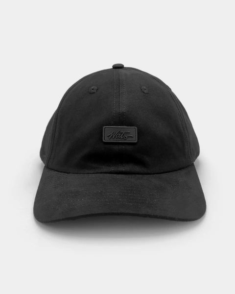 Bone Wats Six Panel All Black Tag Emborrachado