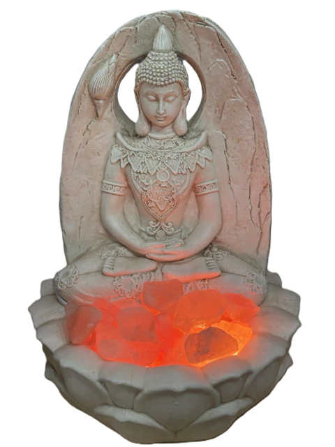 LAMPARA DE SAL Y MEDITACION - 40 CM -