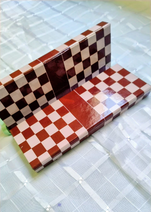 Planner Estojo Xadrez Vermelho 4 em 1 - comprar online