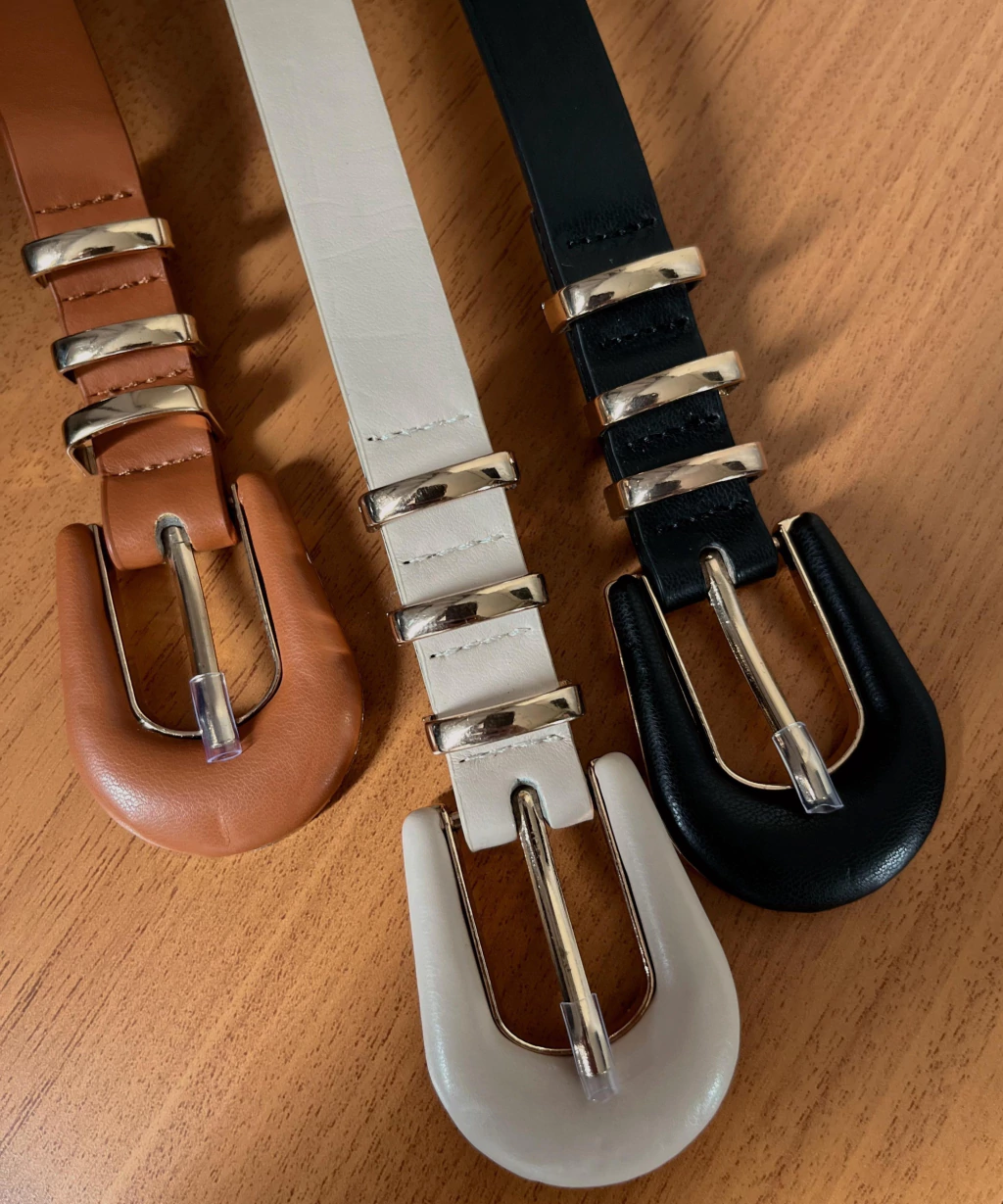 Cinto Fivela Encapada Passante Dourado