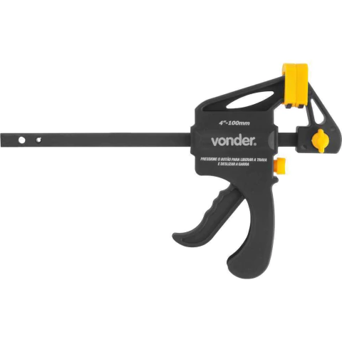Grampo tipo sargento, aperto rápido, 4" - 101 mm, GA304 VONDER
