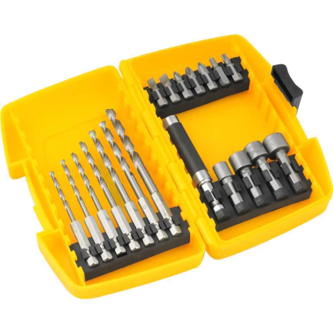 Jogo Combinado Brocas E Bits Com 19 Peças Vonder