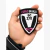 Patch Bordado Corvo Branco Escudo Rosa