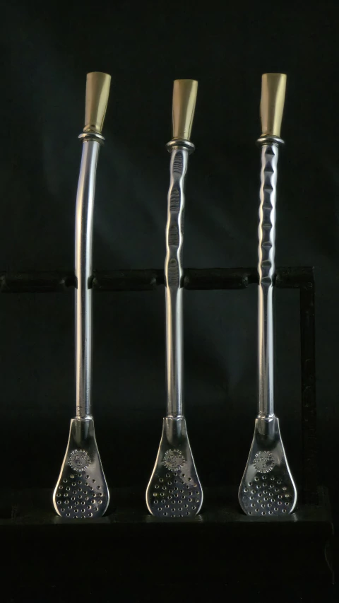 BOMBILLA MEDIANA - ALPACA c/baño PLATA Premium