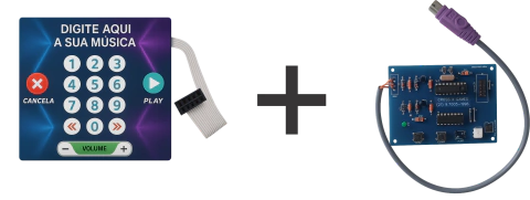 kit teclado + Interface
