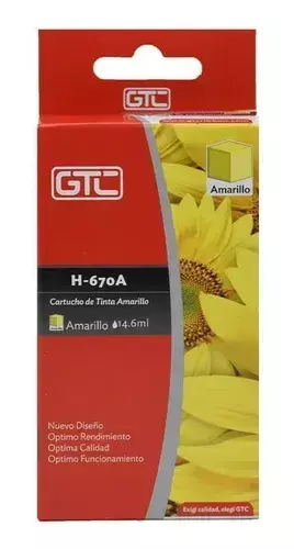 CARTUCHO H-670A AMARILLO 14.6ML - comprar online