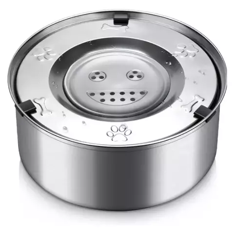 Tigela flutuante de aço inoxidável para cães, 1l, 3l, sem derramamento, anti- - buy online