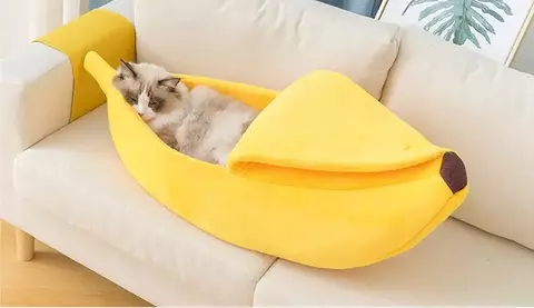 CAMA DE BANANA PARA GATO E CACHORRO - SEU PET NO CONFORTO - comprar online
