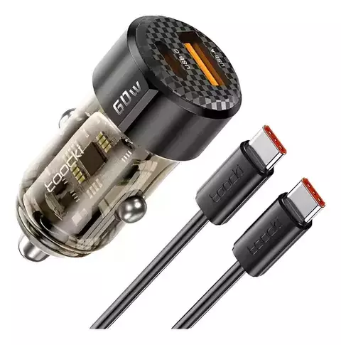 Carregador Veicular TOOCKI 60W Turbo – Potência máxima para seu carro - comprar online