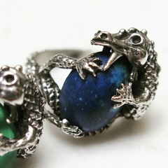 Dragon con Piedra PLATA 925