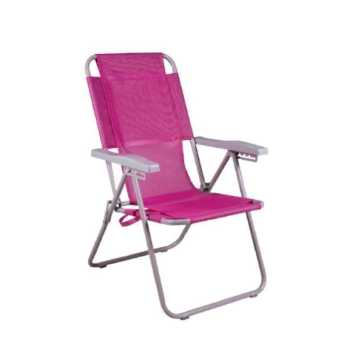 Reposera Silleta con Asiento Alto de Caño – 5 Posiciones - comprar online