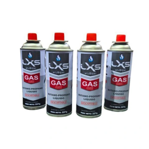 Gas Mix Butano - Propano Liquido LXS 227grs – Pack x4 unidades