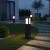 Poste Balizador 221/50cm Jardim 4 Vidros Focos Decoração E27 - Rioprelight Iluminação