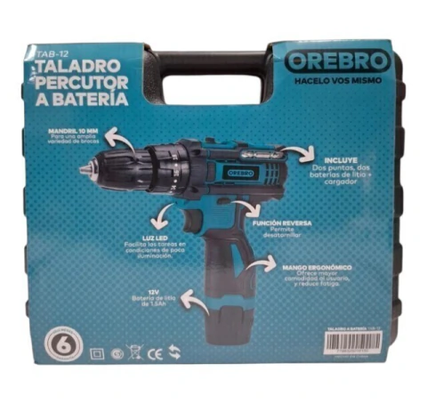 TALADRO PERCUTOR TAN-12 ORERO