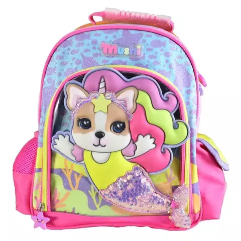 MOCHILA 14¨SOFIA MUSHI MAR SIRENA - comprar online