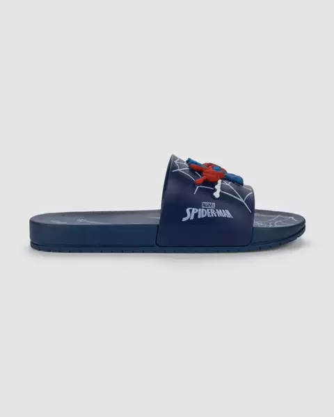 Chinelo Slide Infantil Azul Homem Aranha View II Grendene Kids