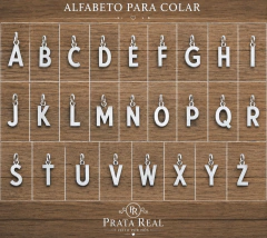 Colar Choker Alfabeto na internet