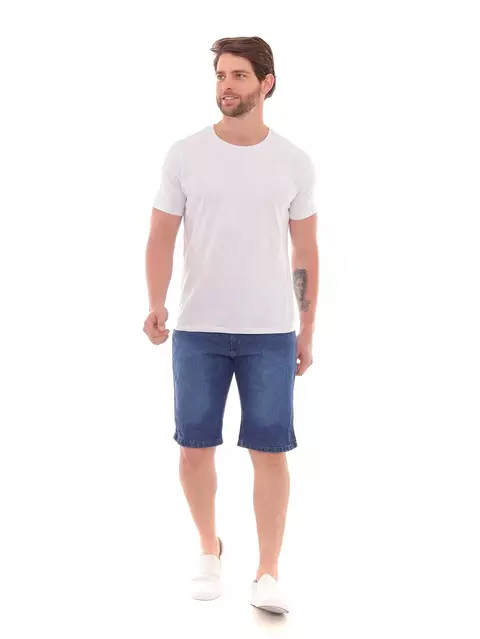 Bermuda Jeans Masculina Casual Assunto Moda