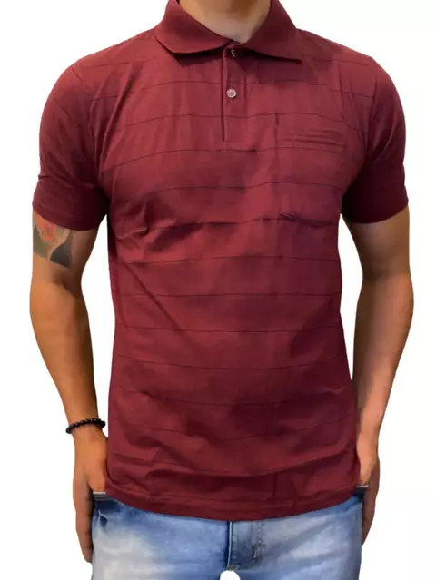 Camisa Polo Vinho Pthirillo