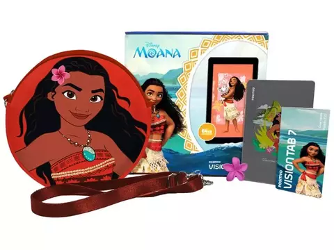 Tablet Infantil Positivo Vision Tab Moana com Capa e Bolsa 3GB RAM 64GB 7" Andro