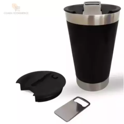 Copo Térmico Cafe Gelado Cha com Tampinha que Abri Cerva