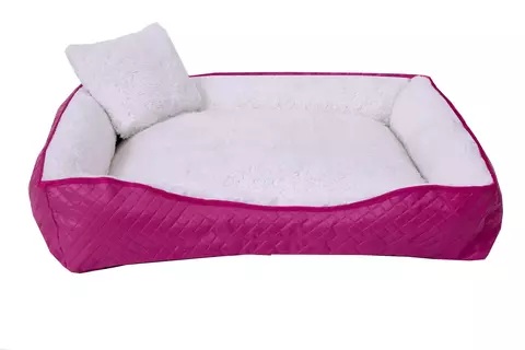 Cama Para Pet Cães E Gatos Sherpa Porte Pequeno Pink