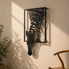 Decoración de pared con diseño de cebra en internet