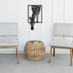 Decoración de pared con diseño de cebra