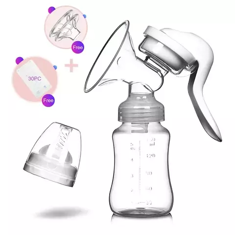 Bomba de mama bebê mamilo manual de sucção bomba de leite alimentação seios