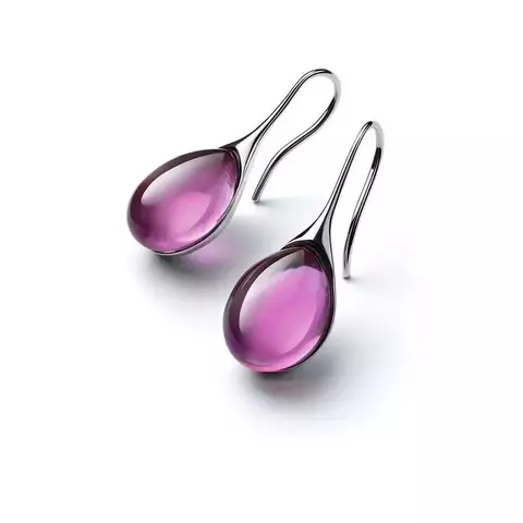Brincos femininos na moda 4 núcleos delicados cor de ouro incrustação pedra n