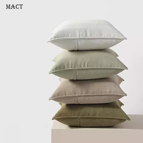 MACT Capas de almofada decorativas de chenille macia para sofá com design elega
