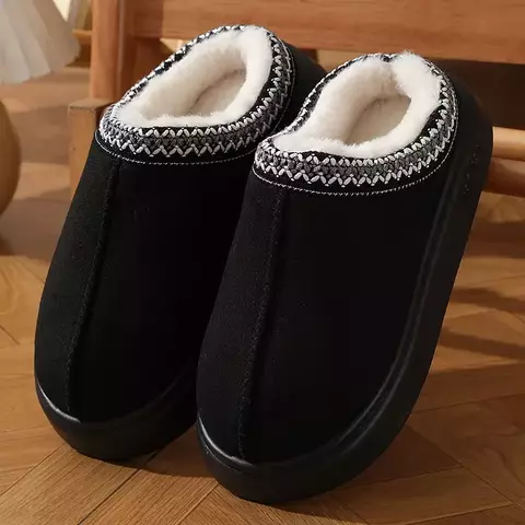 Nova moda chinelos de plataforma macia para mulher 2025 inverno almofadado sapat