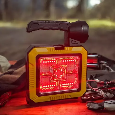 Lanterna e Carregador Kit de Emergência 3 Funções p/ Acampamento