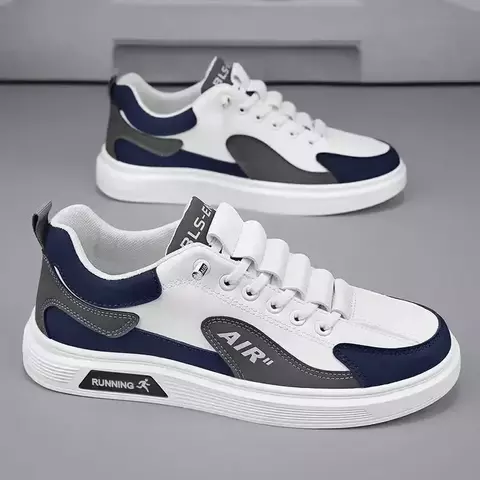 Sapatos Masculinos de Couro Low-Cut – Casual & Esportivo Primavera/Outono 2025 - comprar online