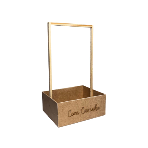 Cesta Mdf Frase - Artesanato 23