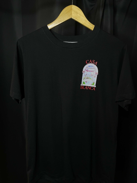 T-shirt Premium Casablanca Arch Preta