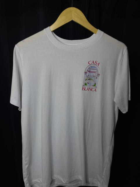 T-shirt Premium Casablanca Arch Branca