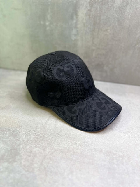 Boné Gucci Premium Preto Monograma GG em relevo
