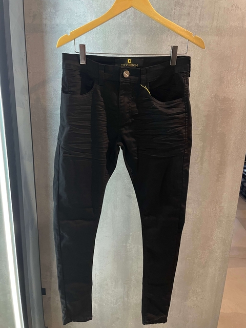 Calça Estilo Jogador City Denim Preta